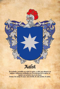 Escudo heráldico del apellido AALST