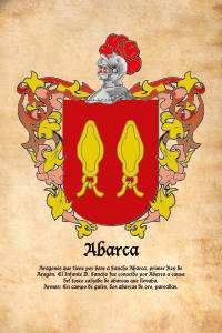Escudo heráldico del apellido ABARCA