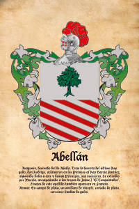 Escudo heráldico del apellido ABELLAN
