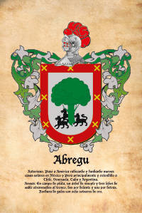 Escudo heráldico del apellido Abregu