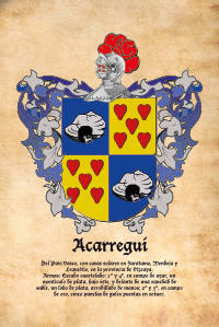 Escudo heráldico del apellido ACARREGUI
