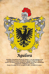 Escudo heráldico del apellido AGUILERA