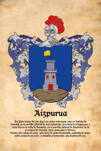 Escudo heráldico del apellido AIZPURUA