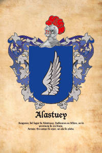 Escudo heráldico del apellido ALASTUEY