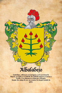 Escudo heráldico del apellido ALBALADEJO