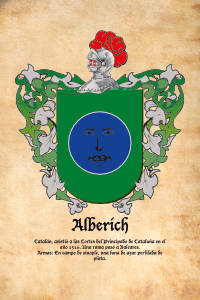 Escudo heráldico del apellido ALBERICH