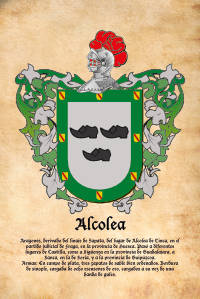 Escudo heráldico del apellido ALCOLEA