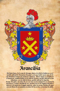 Escudo heráldico del apellido ARANCIBIA