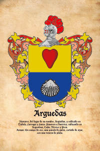 Escudo heráldico del apellido ARGUEDAS