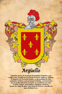 Escudo heráldico del apellido ARGUELLO