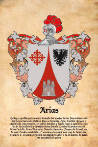 Escudo heráldico del apellido ARIAS