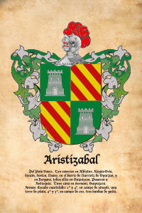 Escudo heráldico del apellido ARISTIZABAL