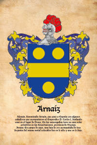 Escudo heráldico del apellido ARNAIZ