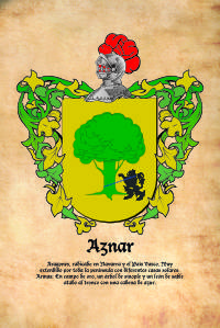 Escudo heráldico del apellido AZNAR