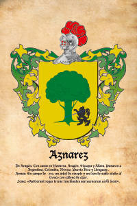 Escudo heráldico del apellido AZNAREZ