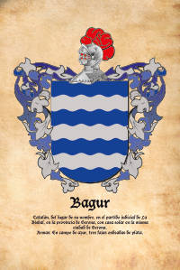 Escudo heráldico del apellido BAGUR