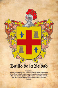 Escudo heráldico del apellido BAILLO DE LA BELDAD