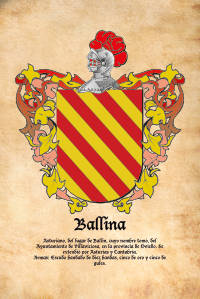 Escudo heráldico del apellido BALLINA