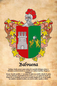 Escudo heráldico del apellido BALVUENA