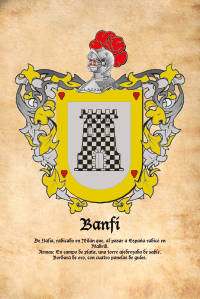 Escudo heráldico del apellido BANFI
