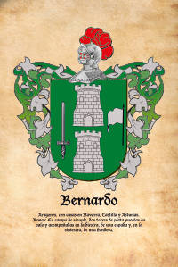 Escudo heráldico del apellido BERNARDO