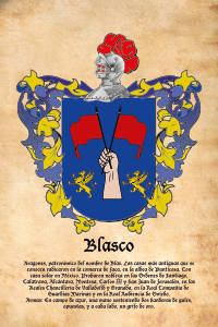 Escudo heráldico del apellido BLASCO