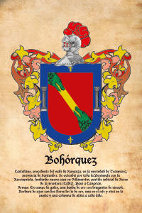 Escudo heráldico del apellido BOHORQUEZ