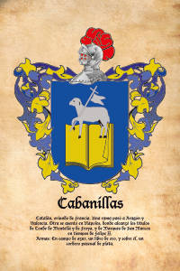 Escudo heráldico del apellido CABANILLAS