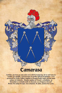 Escudo heráldico del apellido CAMARASA