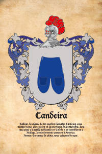 Escudo heráldico del apellido CANDEIRA