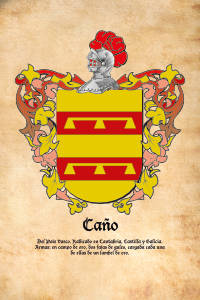 Escudo heráldico del apellido CAÑO
