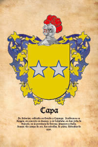 Escudo heráldico del apellido CAPA