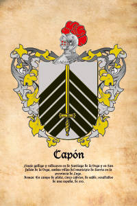 Escudo heráldico del apellido CAPÓN