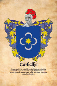 Escudo heráldico del apellido CARBALHO
