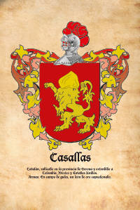 Escudo heráldico del apellido CASALLAS