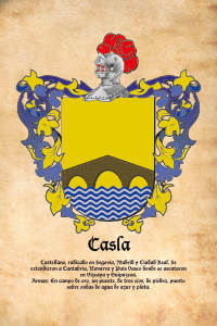Escudo heráldico del apellido CASLA