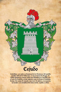 Escudo heráldico del apellido CEJUDO