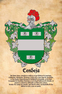Escudo heráldico del apellido CENDEJA