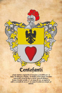 Escudo heráldico del apellido Centofanti