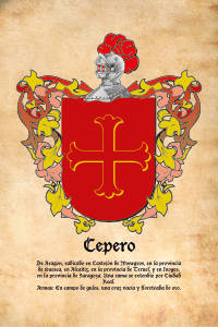 Escudo heráldico del apellido CEPERO