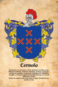 Escudo heráldico del apellido CERMEÑO