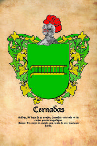 Escudo heráldico del apellido CERNADAS