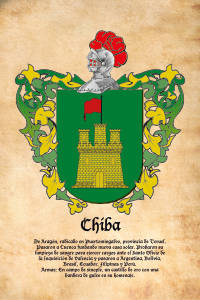 Escudo heráldico del apellido CHIBA