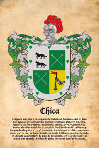 Escudo heráldico del apellido CHICA