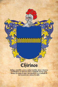 Escudo heráldico del apellido CHIRINOS