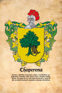 Escudo heráldico del apellido CHOPERENA