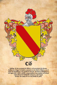 Escudo heráldico del apellido CID