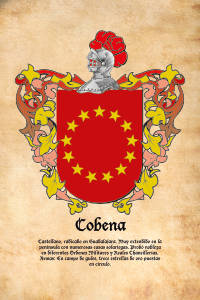 Escudo heráldico del apellido COBENA
