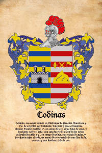 Escudo heráldico del apellido CODINAS