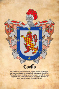 Escudo heráldico del apellido COELLO